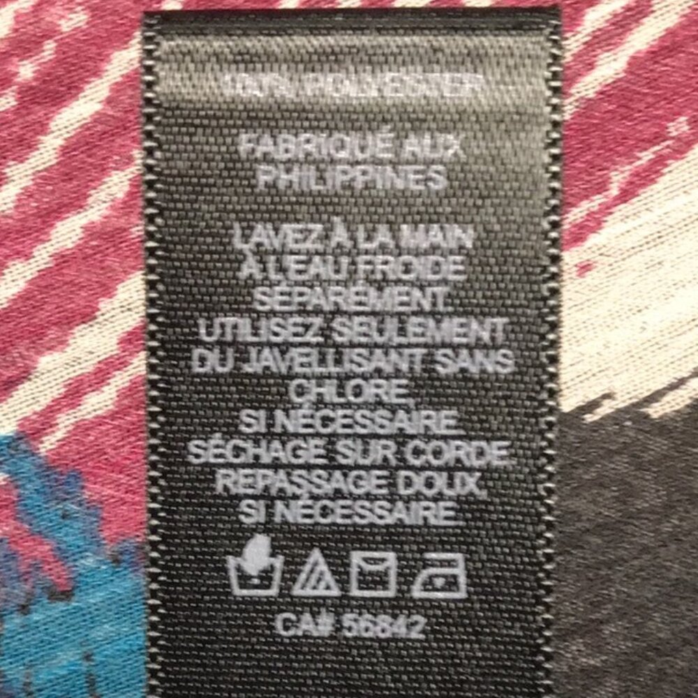 Express Sheer Feather Print Tie Front Blouse - image 8